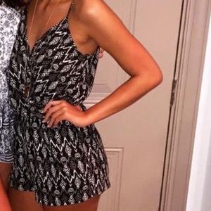 Tribal print romper